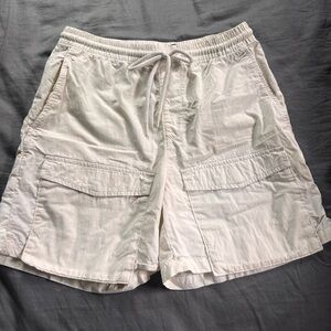 Men’s Cream Zara Cargo Shorts